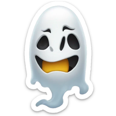 Fantasma en un prohibido sticker