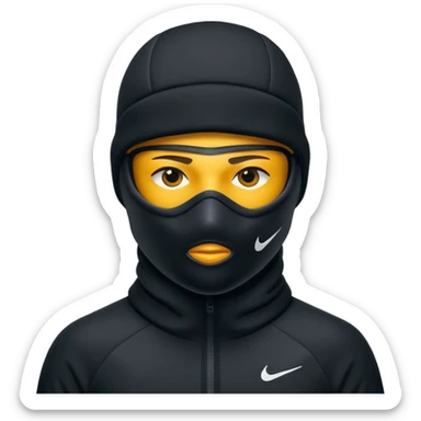 Nike ski mask sticker