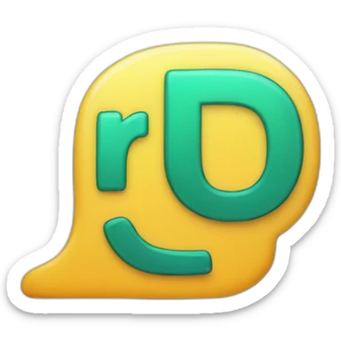 Do no disturb signe with RC letters inside sticker