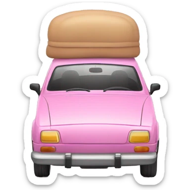 Coche rosa sticker