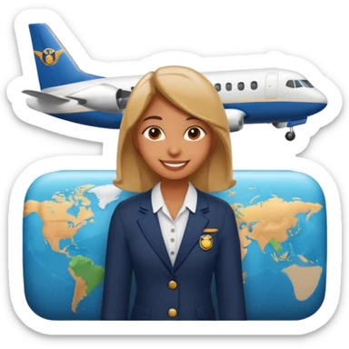 Create two emoji characters.

Left: a stressed student preparing for IELTS, holding books and coffee, tired face, exam stress.

Right: a happy confident student after IELTS, traveling abroad, airplane, university, freedom, smiling.

Style: Apple emoji, clean, simple, white background. sticker