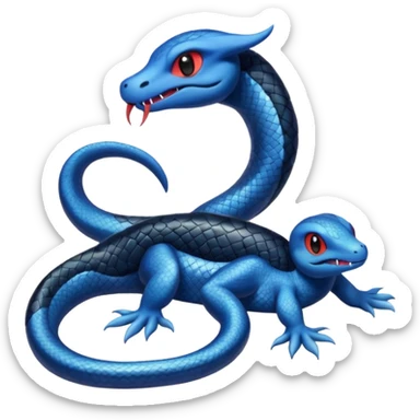 Salandit-Piplup-Seviper-fusion sticker