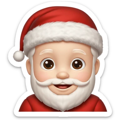 Santa bebê risa sticker