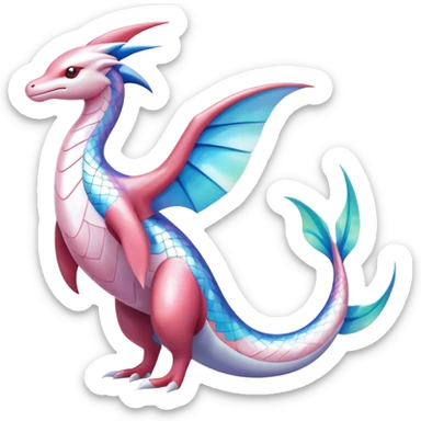Dragonair-Latios-Milotic-Latias-Fakémon-hybrid-creature (full body)  sticker