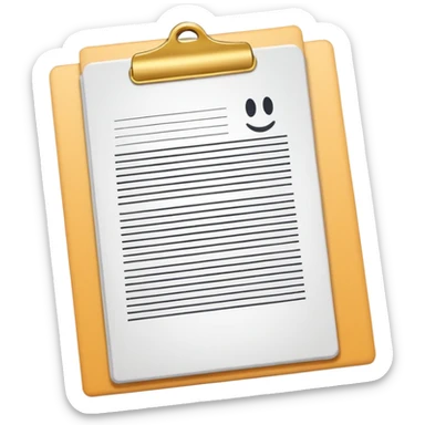 realistic documents with title page white color no emoticons sticker