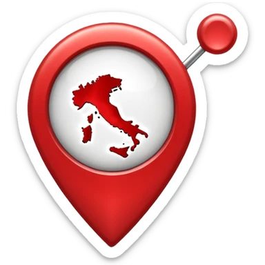 location pin italy sticker