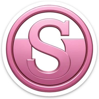 símbolo usd en color rosa con este código de color #FDD2EF sticker