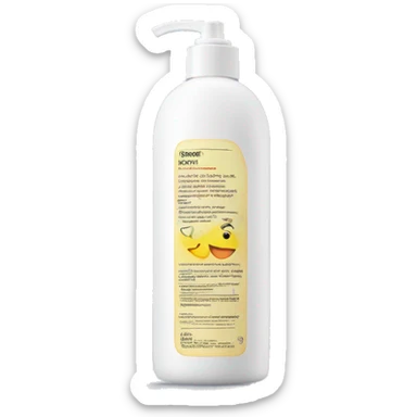 leave-in conditioner bottle with label sticker