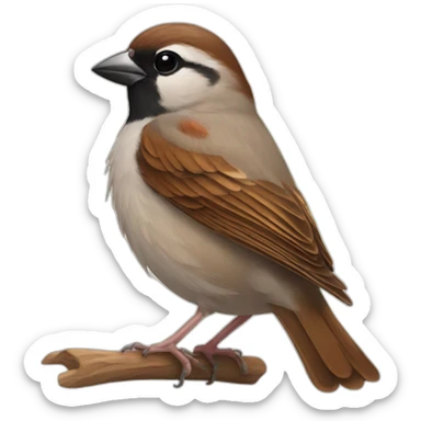 sparrow sticker