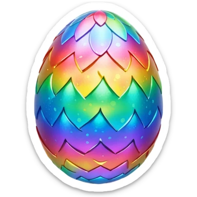 Rainbow Dragon Egg  sticker
