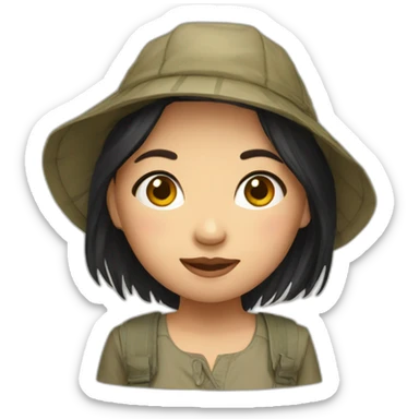 vietnam girl sticker