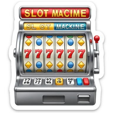 slot machine sticker