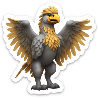 Griffin flapping wings sticker