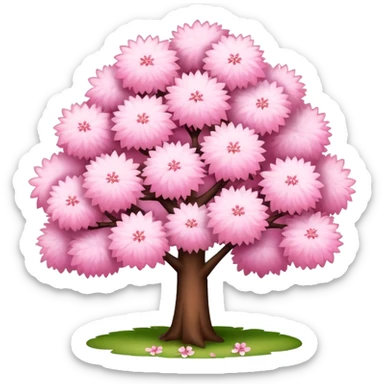 Cute Sakura cherry blossom tree  sticker