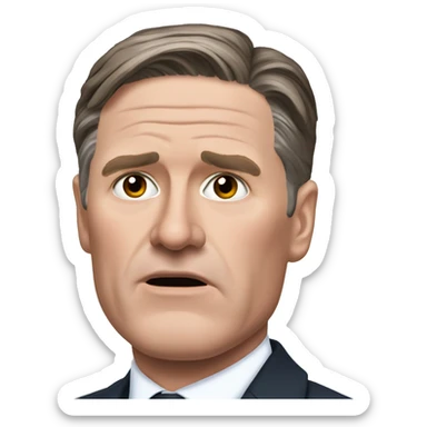 a very cold keir starmer sticker