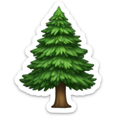 evergreen tree sticker