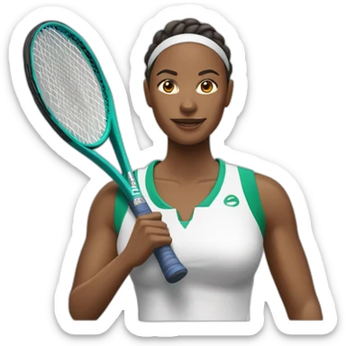  entrenadora de tenis de mesa sticker