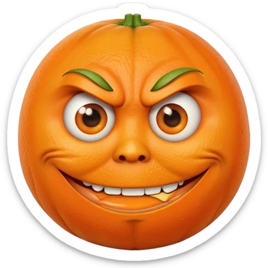 Annoying orange  sticker