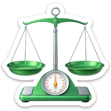 Scales with Green Pans sticker