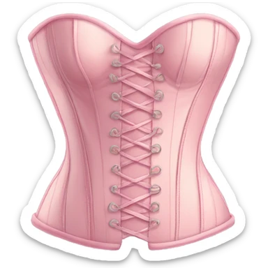 Pastel pink corset  sticker