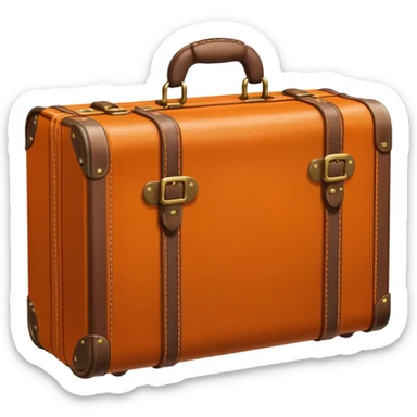 orange Suitcase sticker