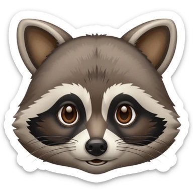 raccoon face  sticker