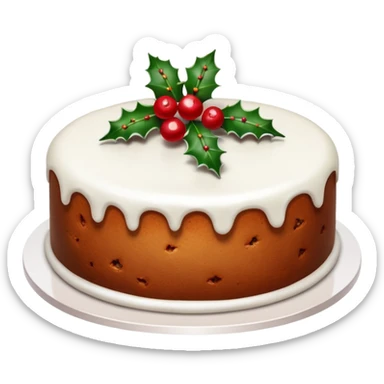 Christmas Cake sticker