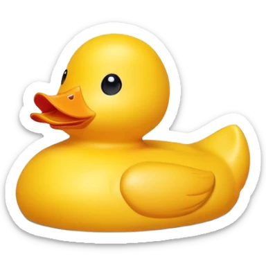 Rubber duck sticker