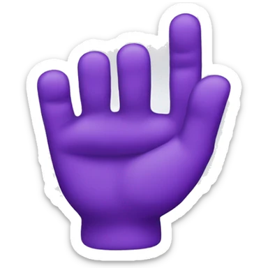 Purple ok sign sticker