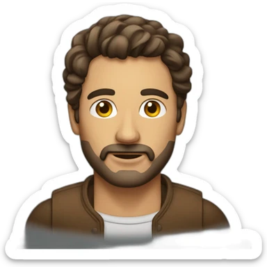 Hombre fornido sticker