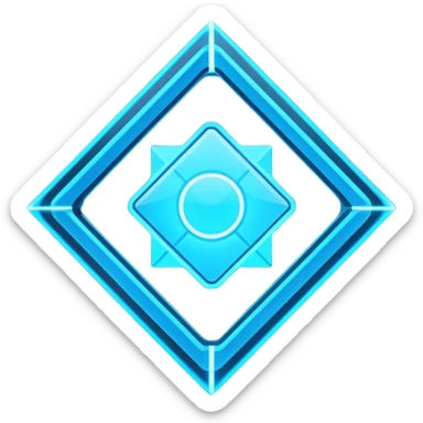 neon cyberpunk-themed icon representing personal agency sticker