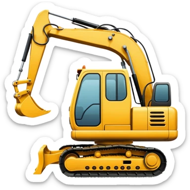 excavator sticker