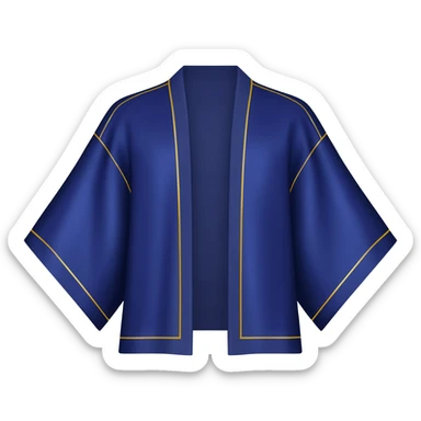 I said kimono in navy rich royal blue shade sticker