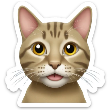 very smelly cat sticker