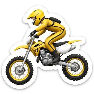 Moto crosse  roue arrière  sticker