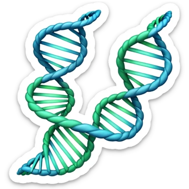 make me a DNA emoji unlike any already existing official one sticker
