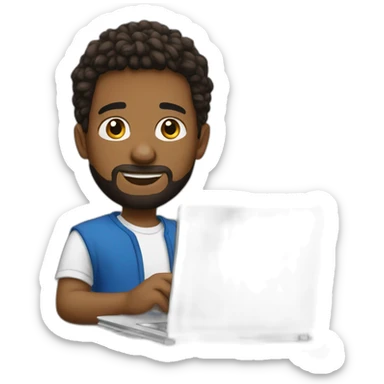 devin jatho with a notebook sticker