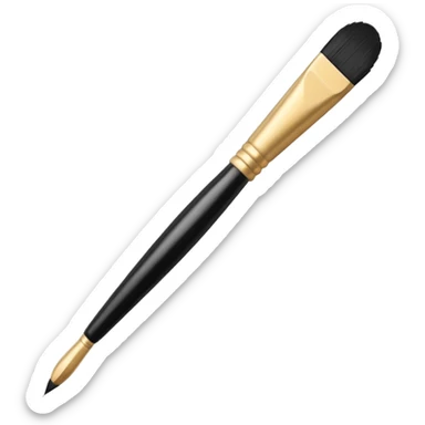Calligraphy Brush – Long thin brush with ink on tip. sticker