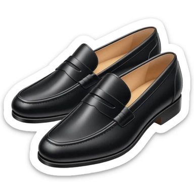 Black Leather Loafer sticker