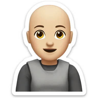 Bald Girl Roblox  sticker