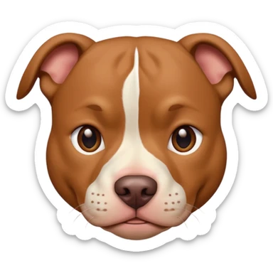 Un pitbull de carita tierna  sticker