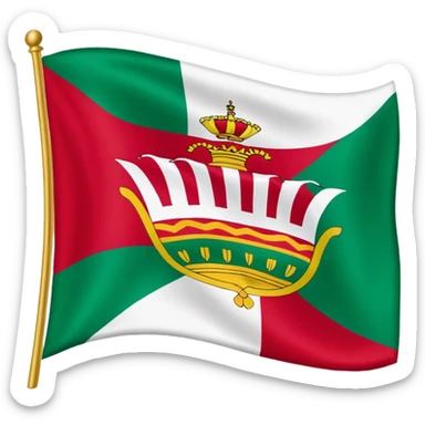 Bandera de Málaga provincia de Andalucía  sticker