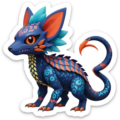  exotic Fakémon-Pokémon-Trico-Nargacuga-Vernid-creature sticker