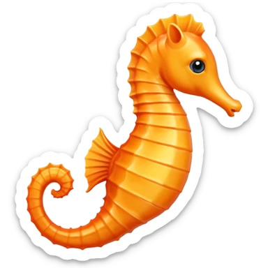 A seahorse emoji sticker