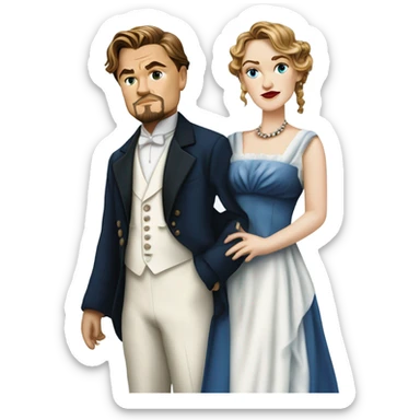 Kate winslet and Leonardo dicaprio titanic sticker
