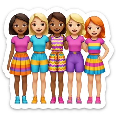 10 girl bands are so fun I nanny and my baby girl is a big girl so she  sticker