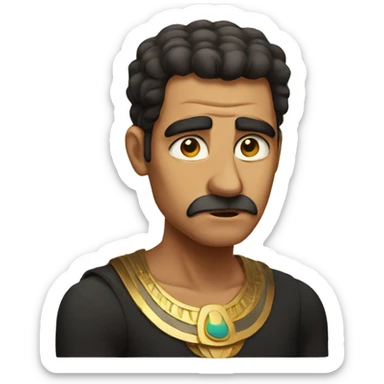 an egyptian dad being upset sticker