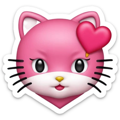 Hello kitty baddie emoji sticker