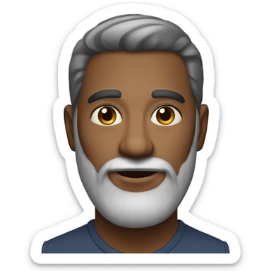 realistic portrait of a man sticker