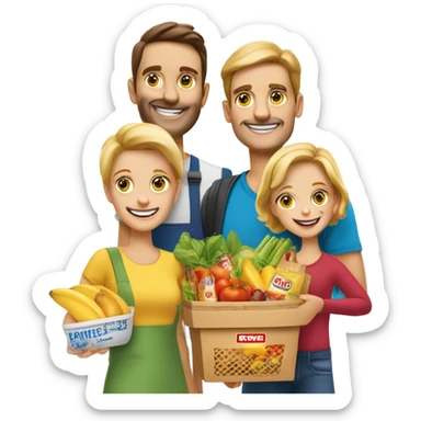Rewe Familie Schmitz Werbetafel  sticker